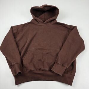 Hours Hoodie Mens Medium Pullover Oversized Fleece Kangaroo Pocket Sweatshirt‎
